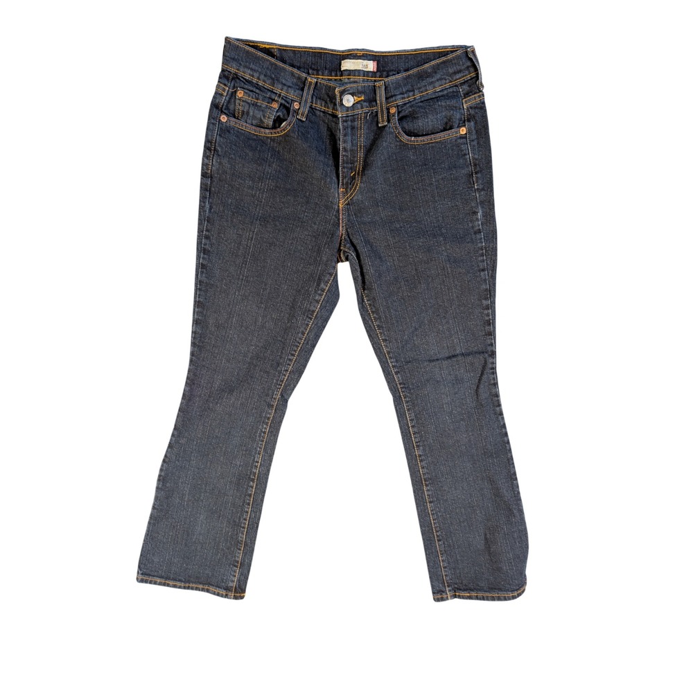 Levi's Women's 515 Bootcut Mid Rise Dark Wash Denim Jeans Size 6 S